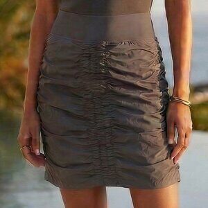 WEARABLES dusty gray Ruched Skirt